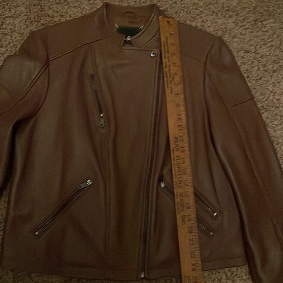 Leather Sam Eldelman beautiful brown jacket - Picture 8 of 9